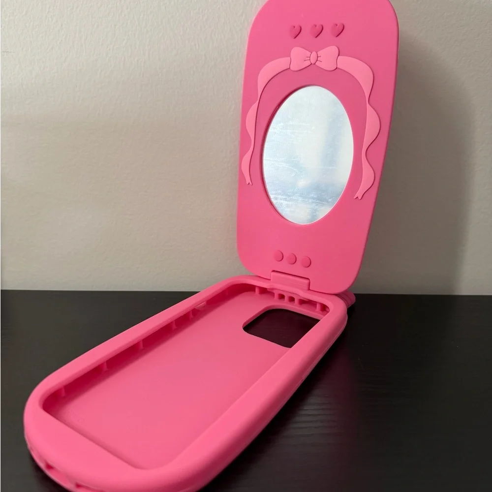 iPhone 14 Pro Pink Flip Phone Case